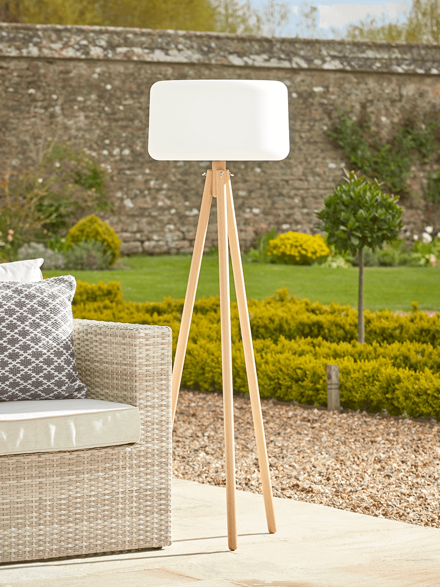 

Indoor Outdoor Solar Tripod Floor Lamp