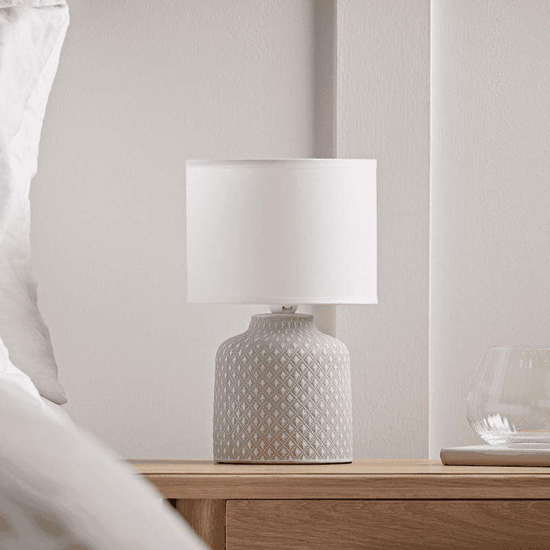 White bedside table lamps hotsell