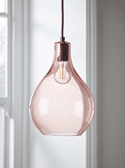 Teardrop Pendant - Blush