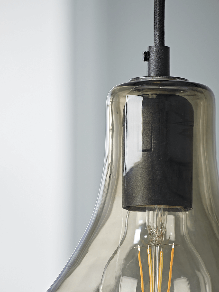 Teardrop Pendant - Grey