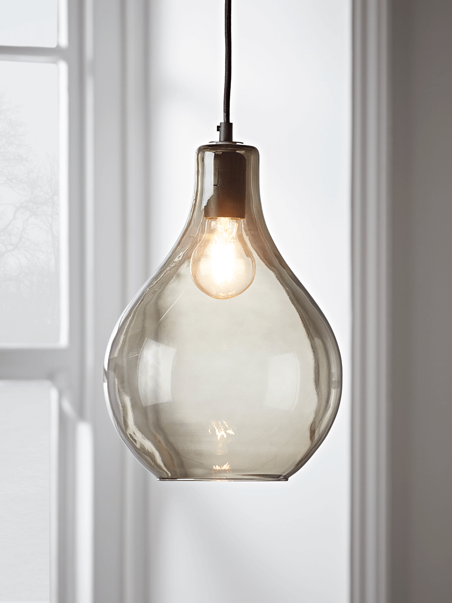 

Teardrop Pendant - Grey