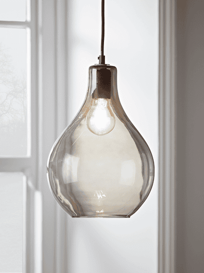 Teardrop Pendant - Grey
