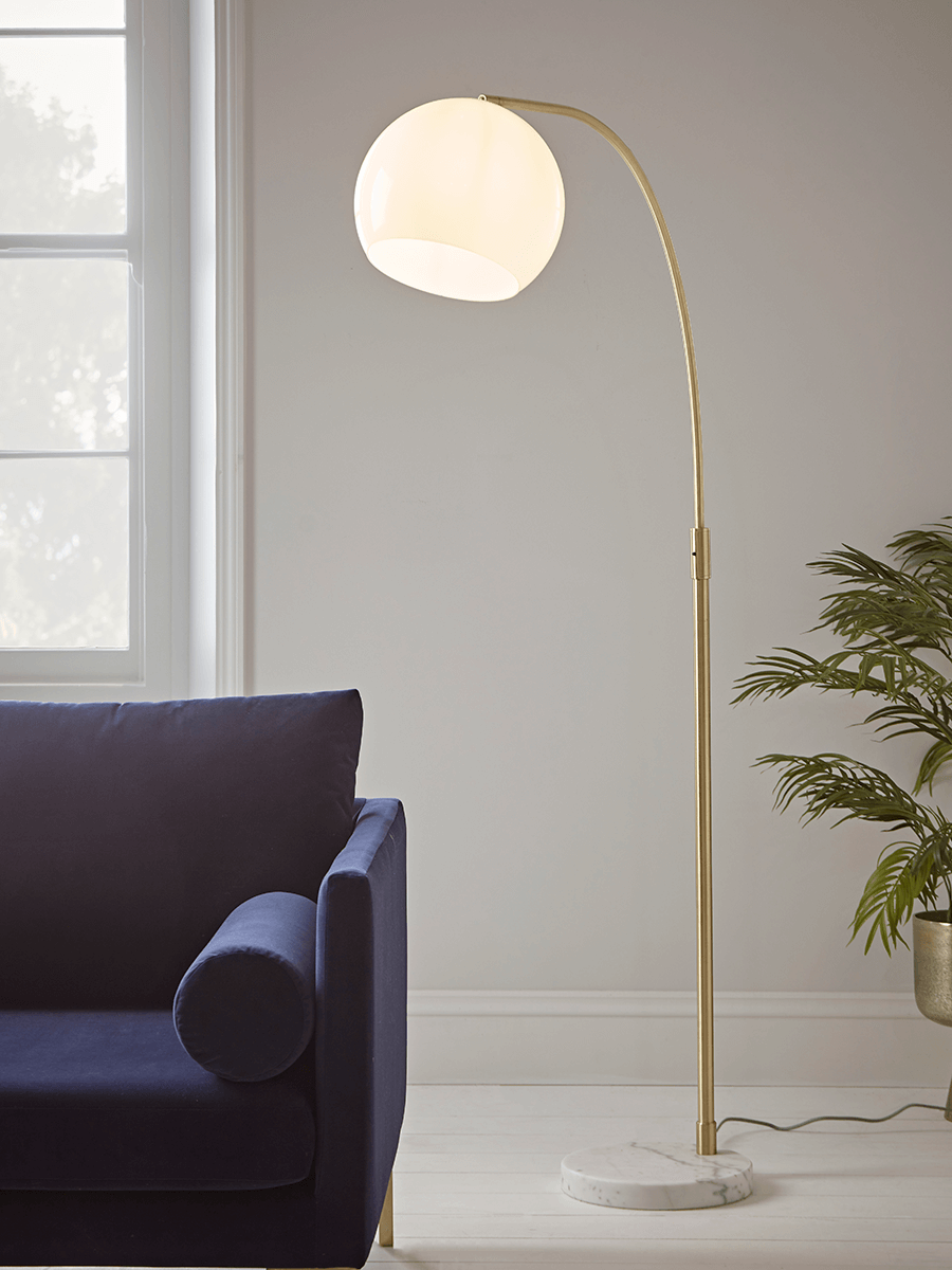 Product photograph of Deco Globe Floor Lamp from Cox and Cox