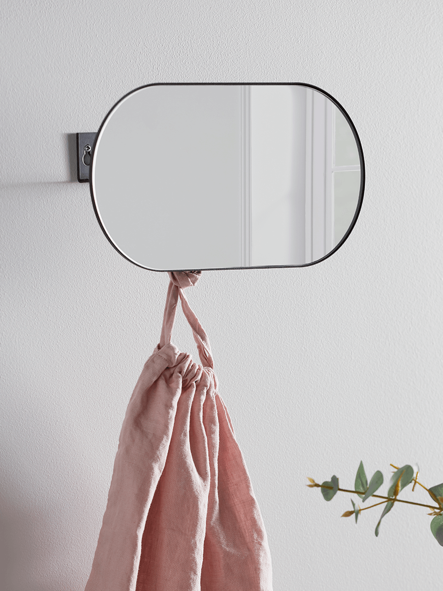 

Oval Mirror Coat Rack