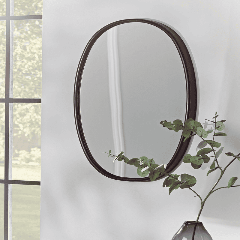 Black hotsell oval mirror