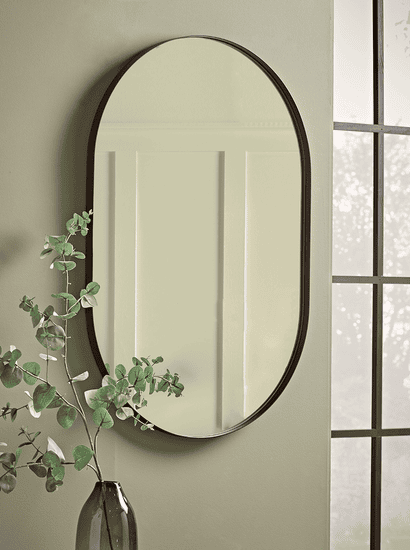 Slim Frame Oval Mirror