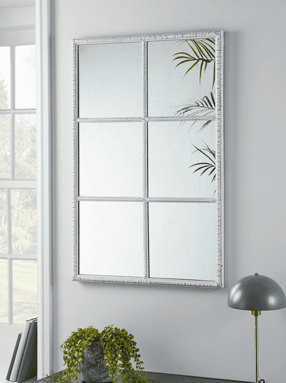 Indoor Outdoor White Window Mirror