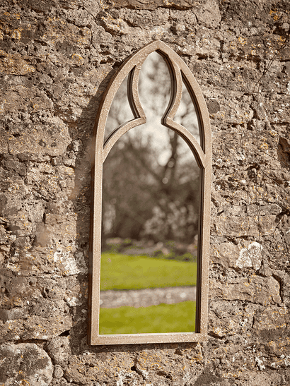 Outdoor Gothic Arched Mirror