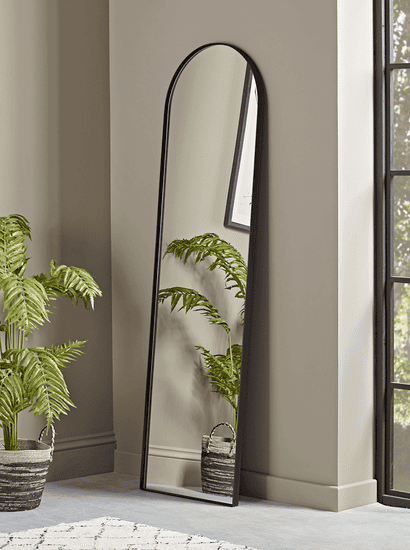 Slim Arch Mirror - Black