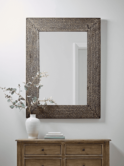 Hammered Frame Wall Mirror
