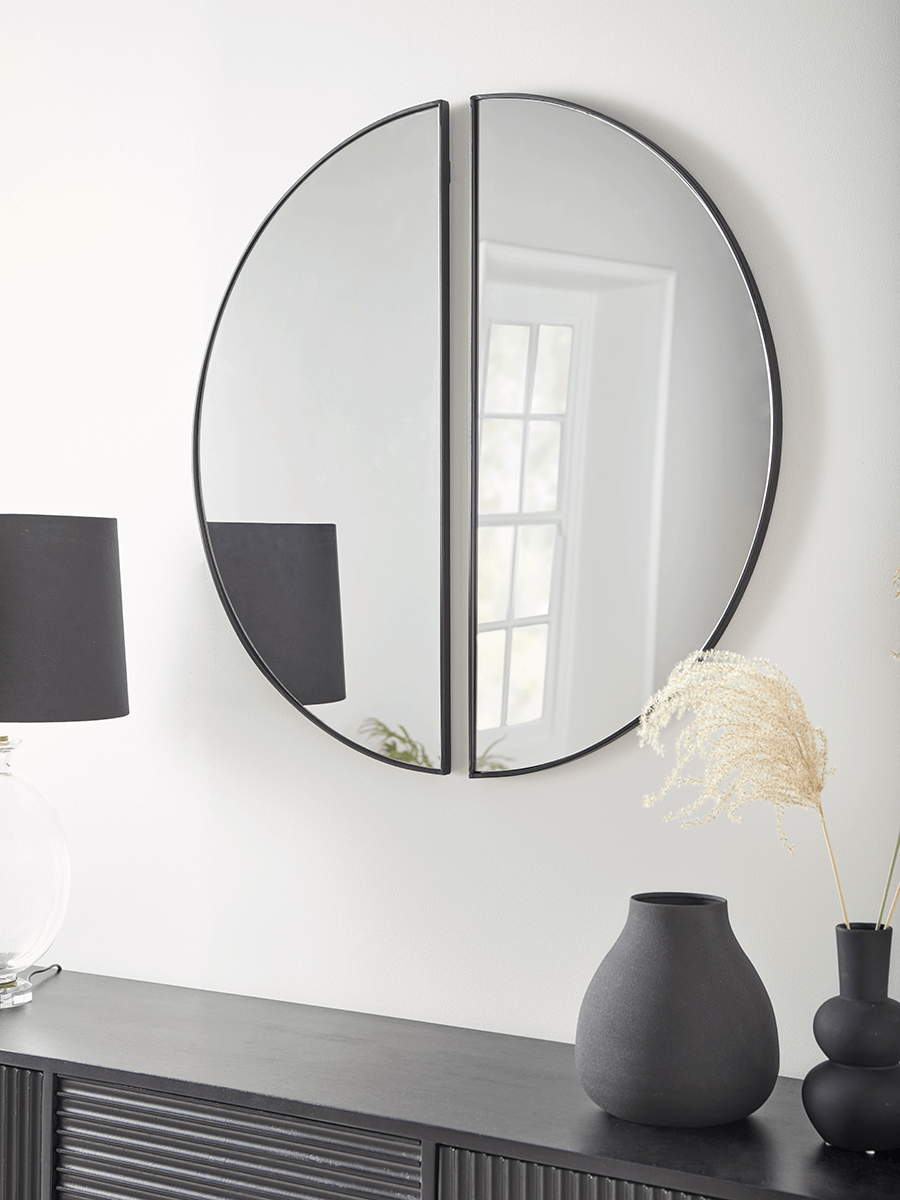 

Two Arch Mirrors - Black