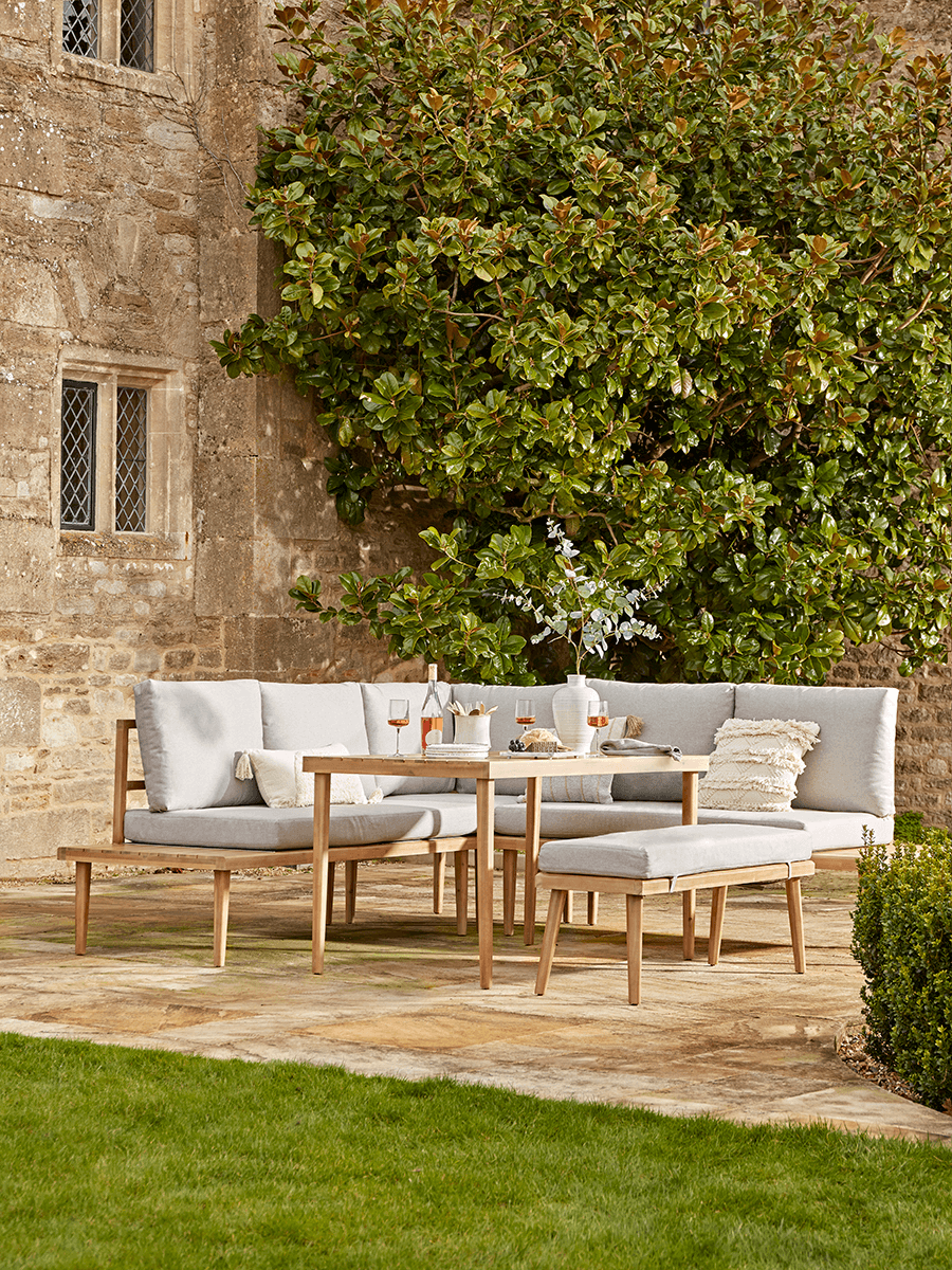 Fresco Corner Dining Set at Cox and Cox