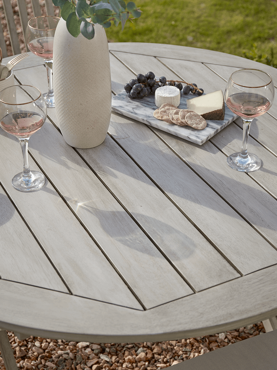 Ravenna Round Dining Set - Grey
