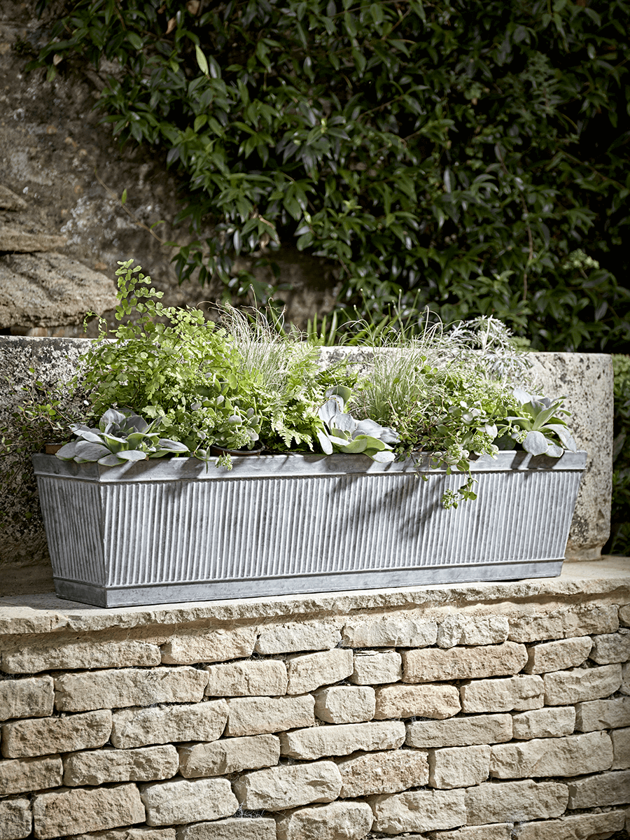 

NEW Fluted Zinc Trough - Large