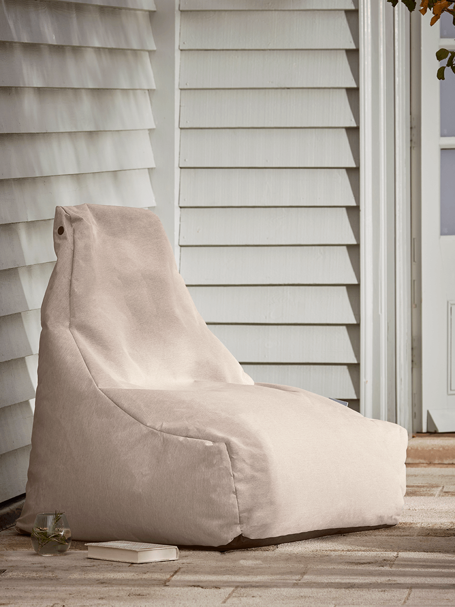 Product photograph of Indoor Outdoor Beanbag - Soft Blush from Cox and Cox