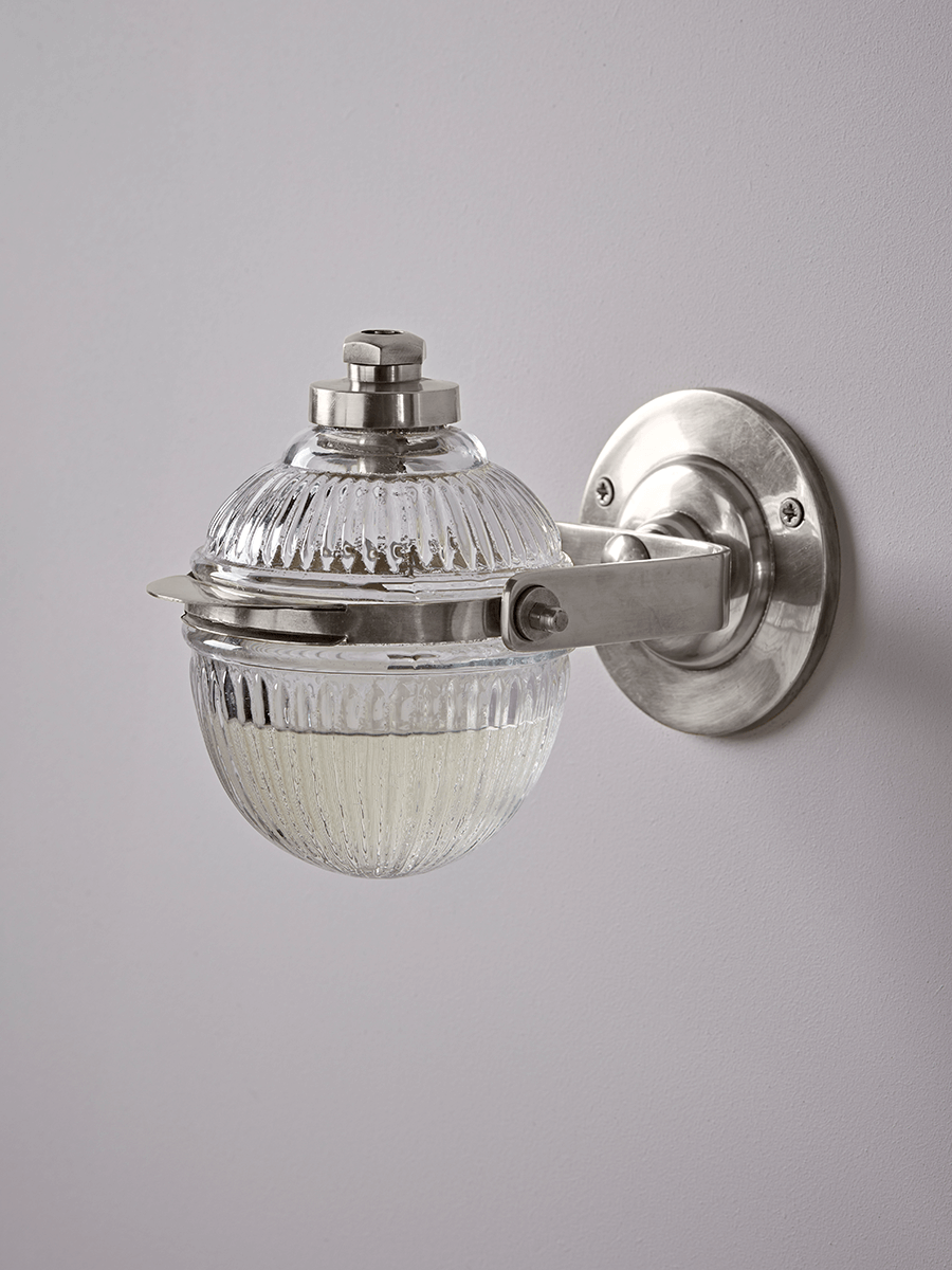 

NEW Reeded Glass Soap Dispenser - Antique Silver