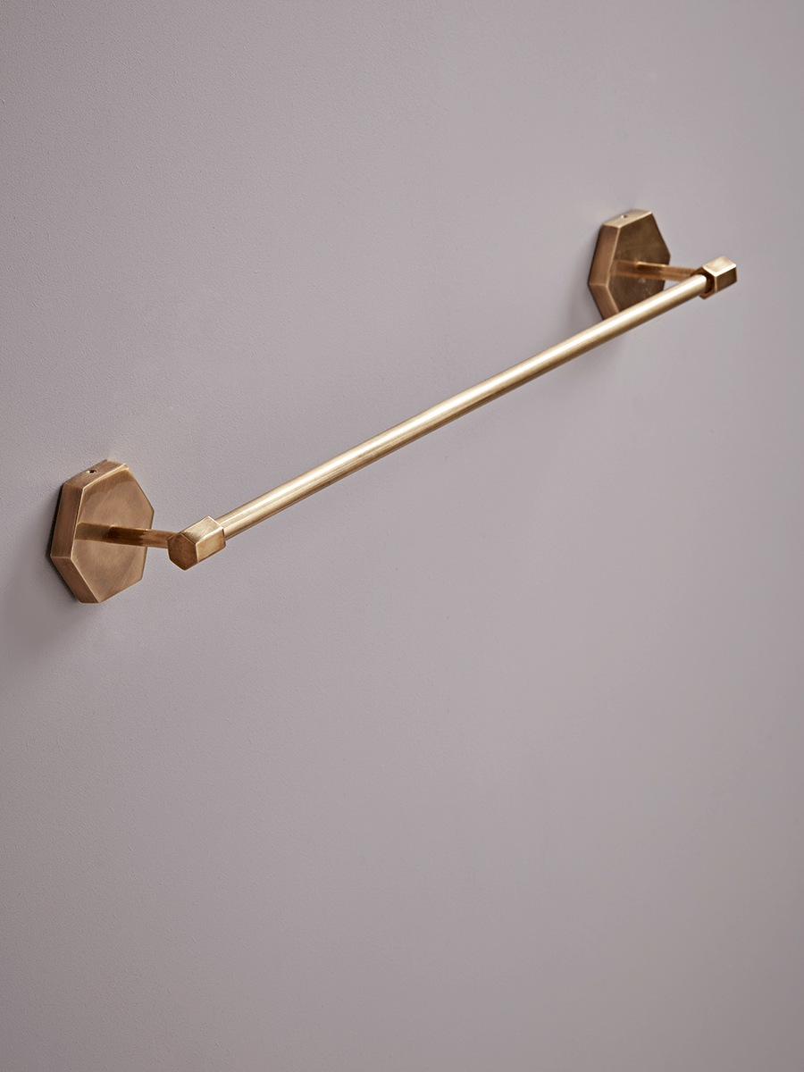 

Deco Towel Rail - Brass