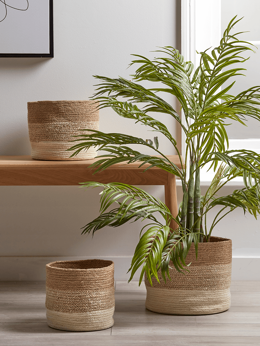 

Three Graduated Stripe Baskets