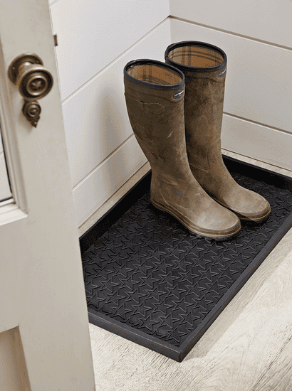 Star Print Rubber Boot Tray