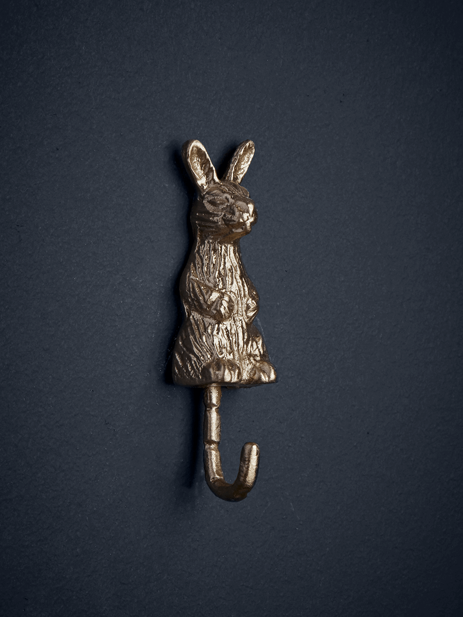 

Solid Brass Woodland Rabbit Hook