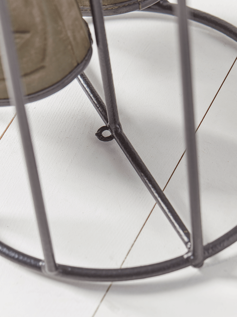 Four Pair Round Boot Rack