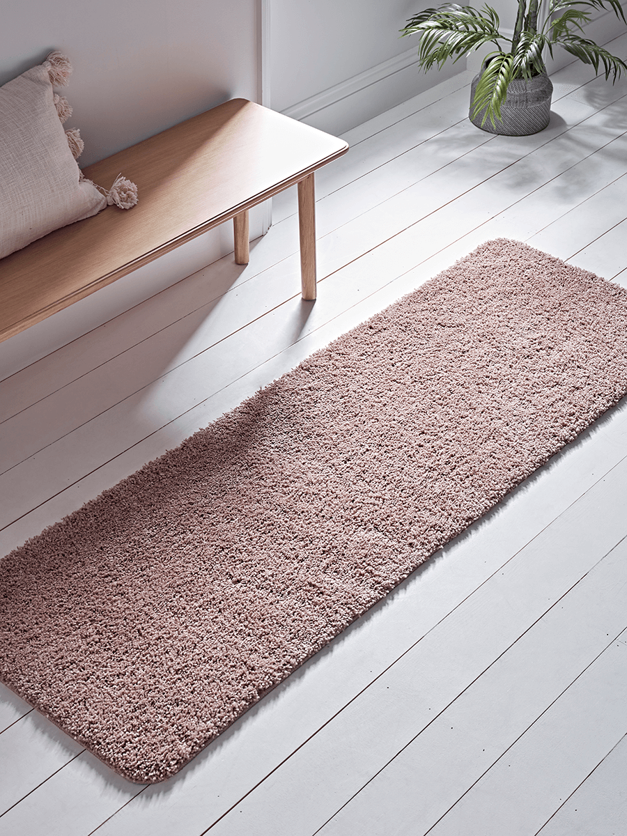 

Textured Doormat Runner - Blush