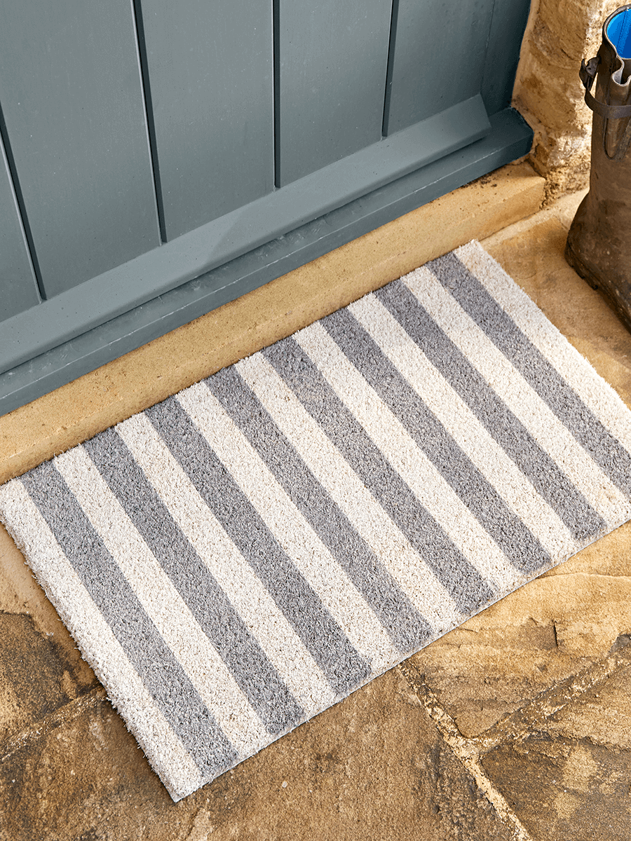 

Grey & White Stripe Doormat