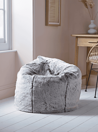 Supersoft Faux Fur Beanbag - Husky