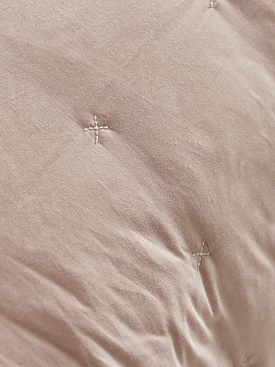 Lightweight Cross Stitch Bedspread - Blush