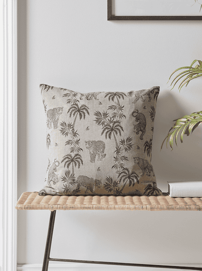 Leopard & Palm Tree Cushion