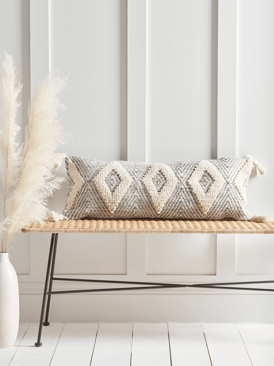 

Diamond Tasselled Cushion