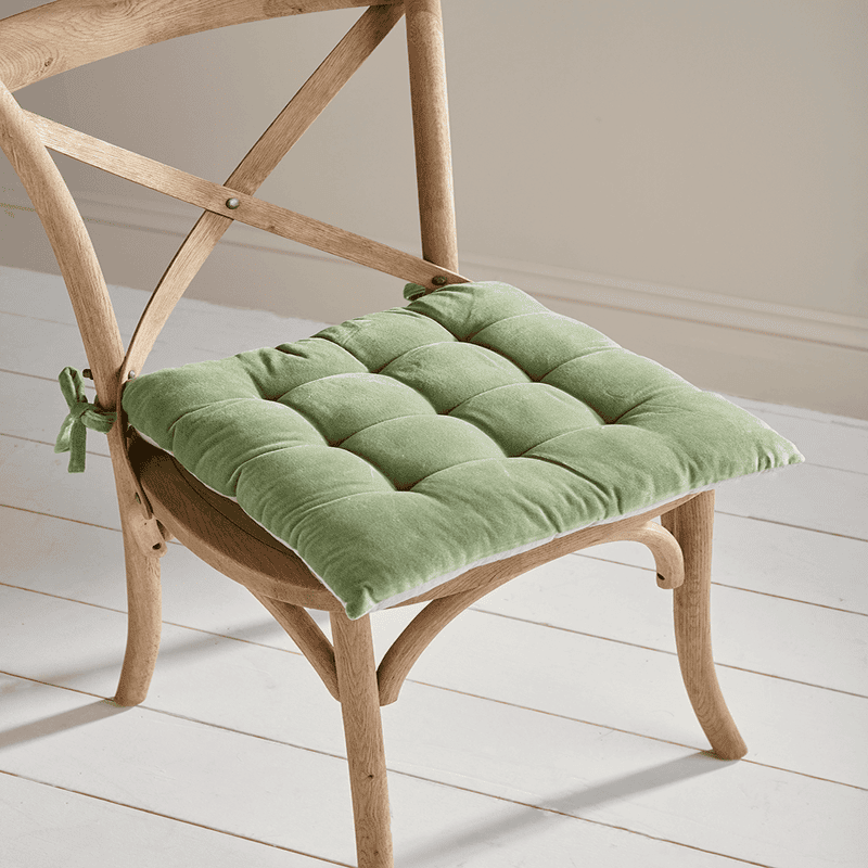 Velvet Seat Pad Sage