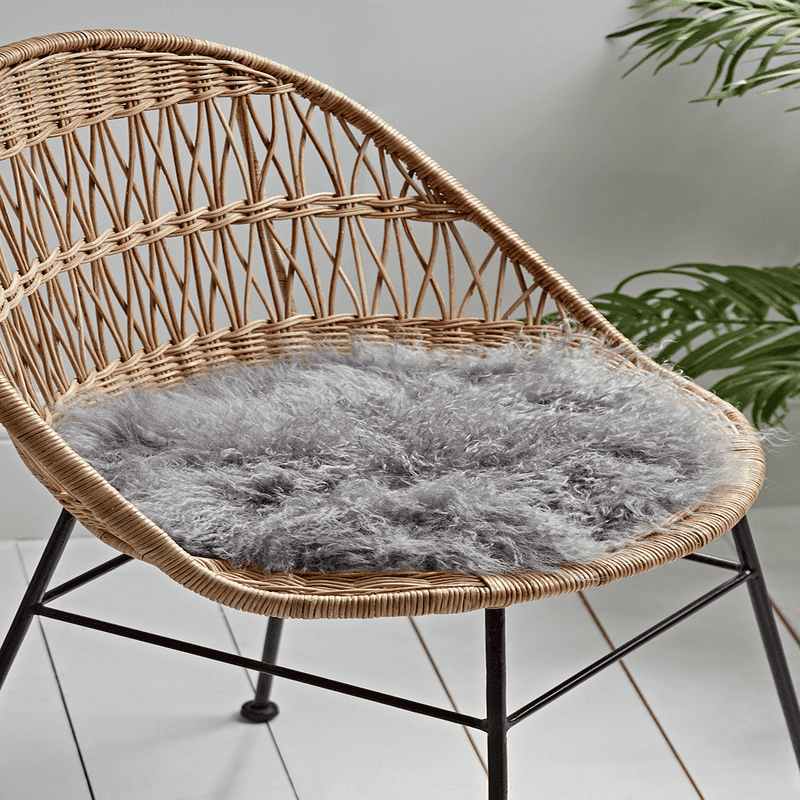 Tibetan Sheepskin Seat Pad Slate