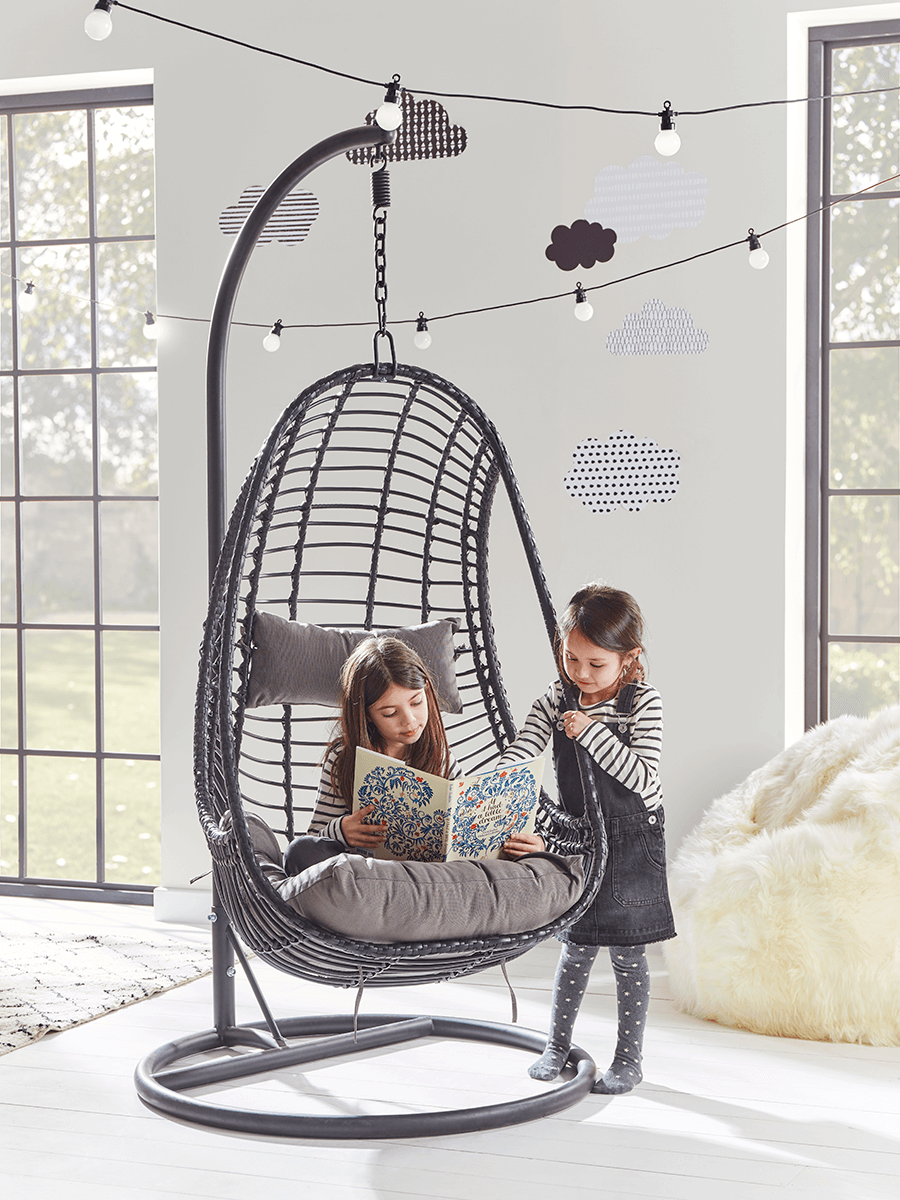 Photo of Slim hanging chair - black