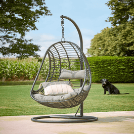 Slim Hanging Chair Black