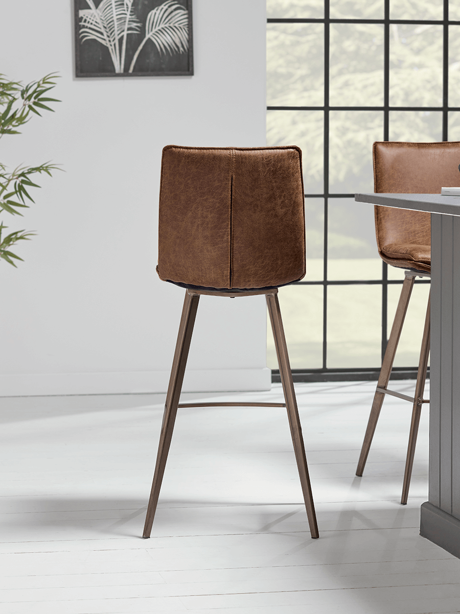 Two Williamsburg High Stools - Tan