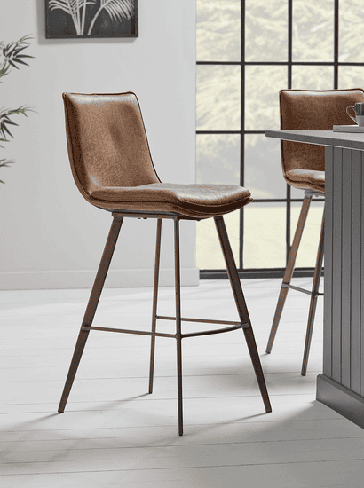 Two Williamsburg High Stools - Tan