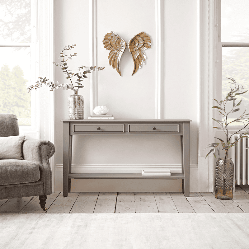 Grey console table top