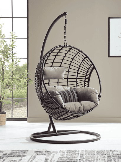 Indoor Outdoor Hanging Chair - Black