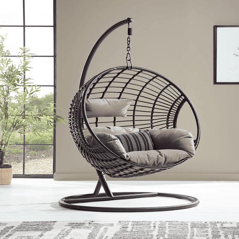 Indoor Outdoor Hanging Chair Black