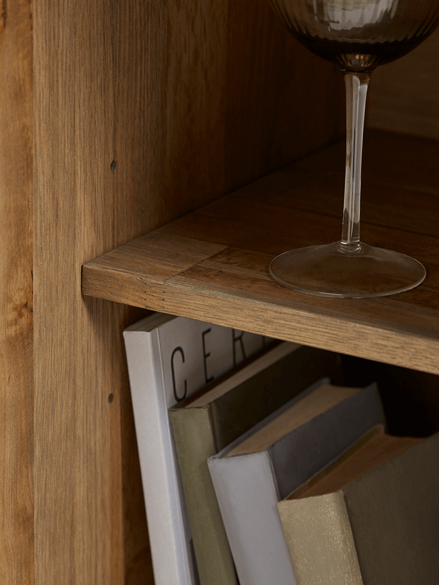 Product photograph of Geo Rustic Oak Sideboard from Cox and Cox.