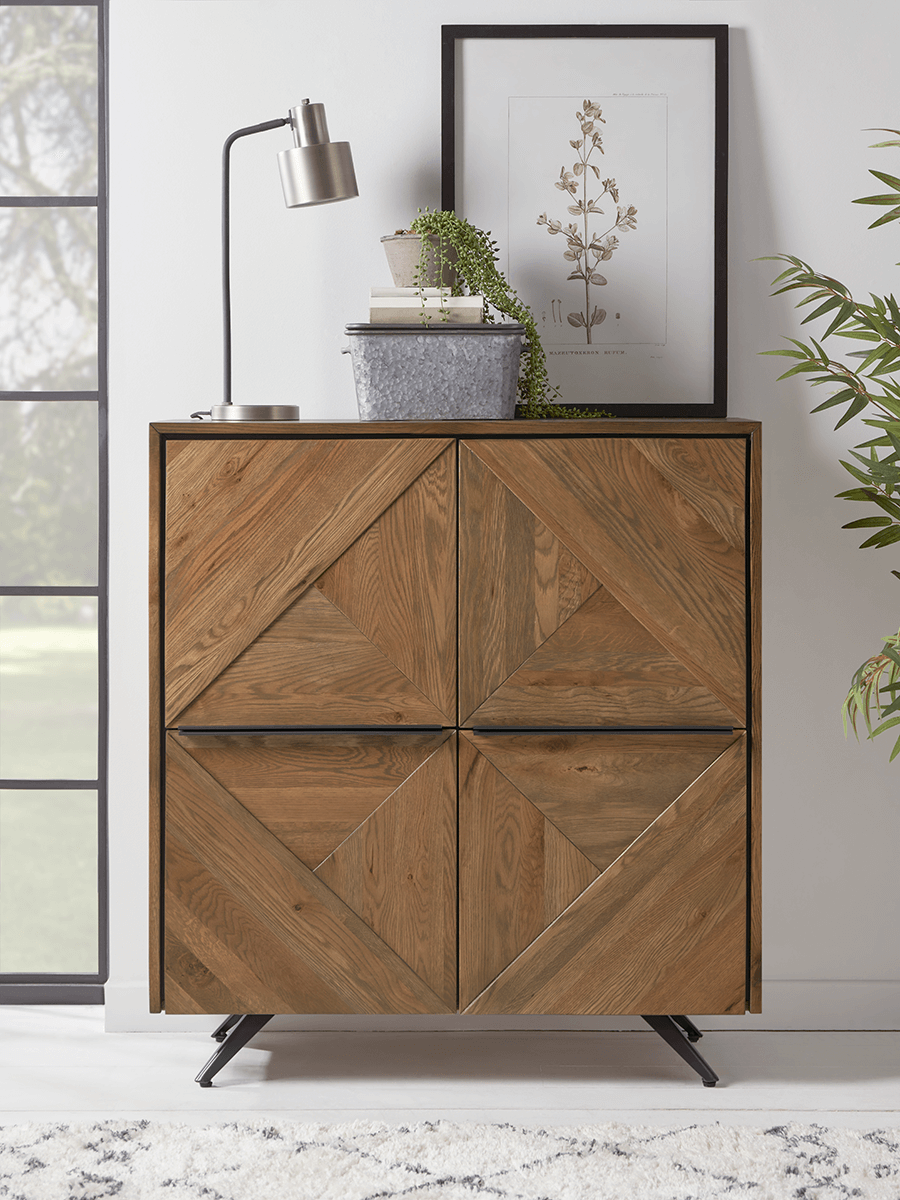 

NEW Geo Rustic Oak Cabinet