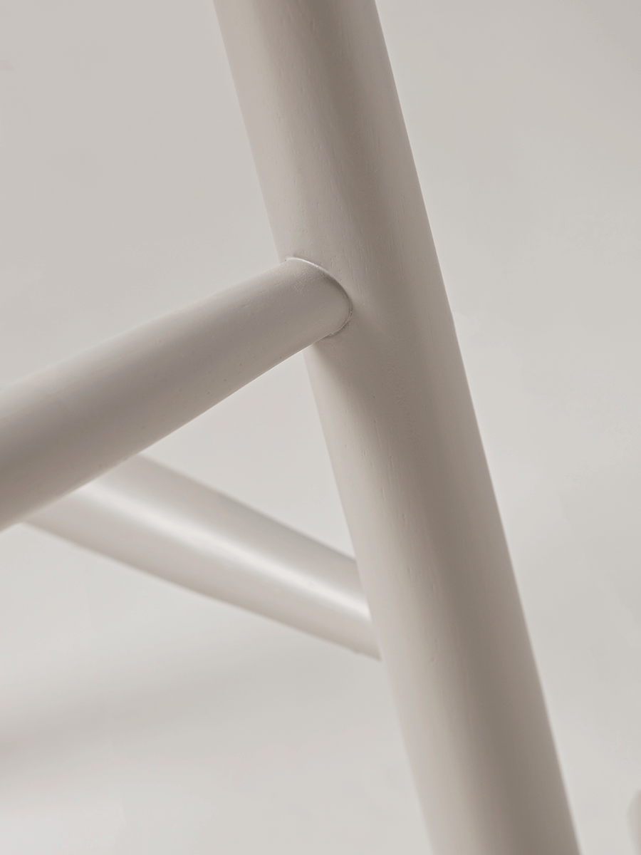 Grey & Limewashed Counter Stool