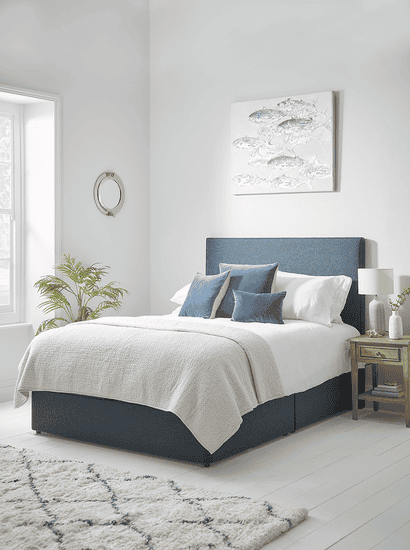 Lina Storage Bed Base - Navy
