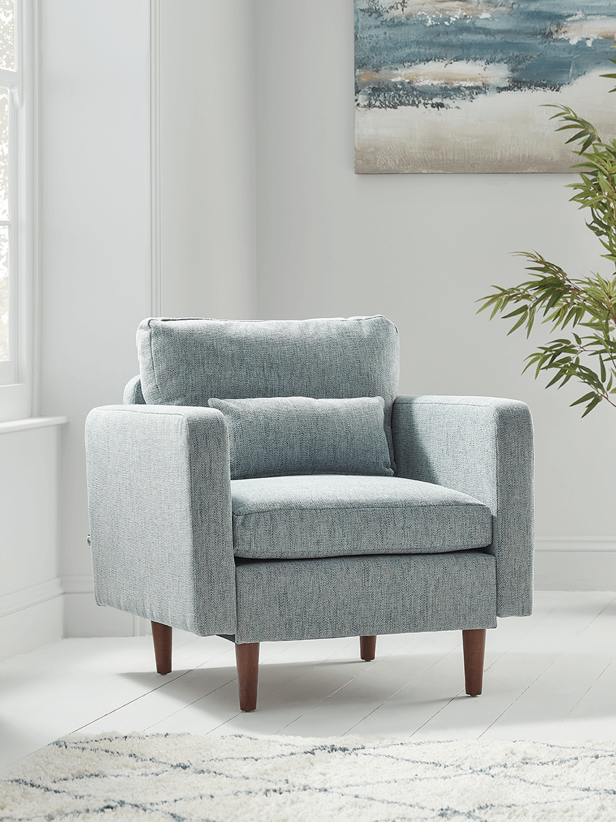 Product photograph of Leia Easy Build Armchair from Cox and Cox