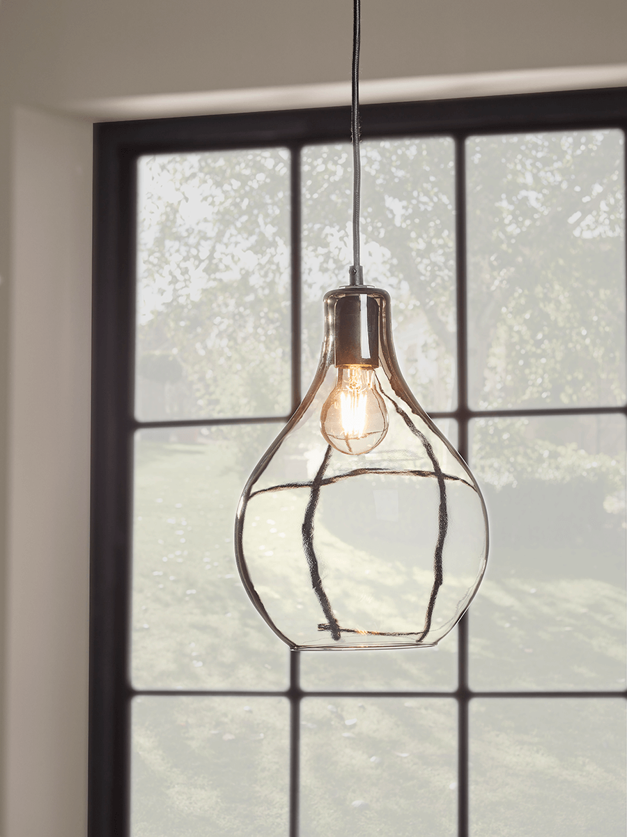 Teardrop Pendant - Grey