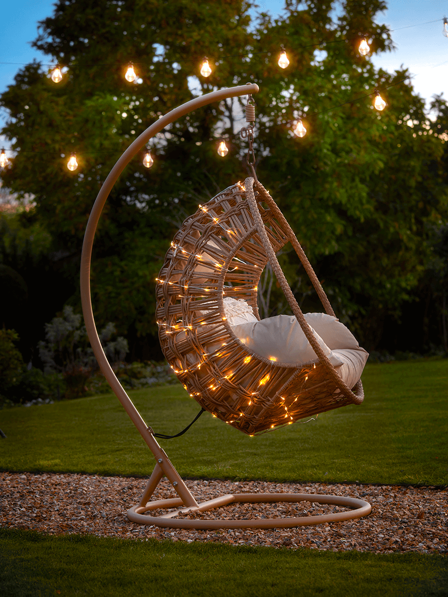 

NEW Solar Hanging Chair Lights - Clear