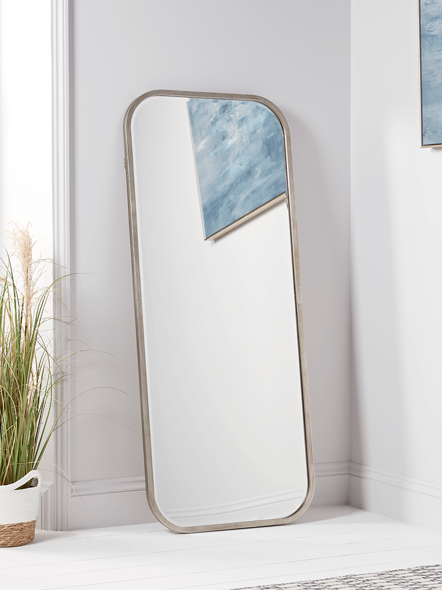 Photo of Burnished silver full length mirror