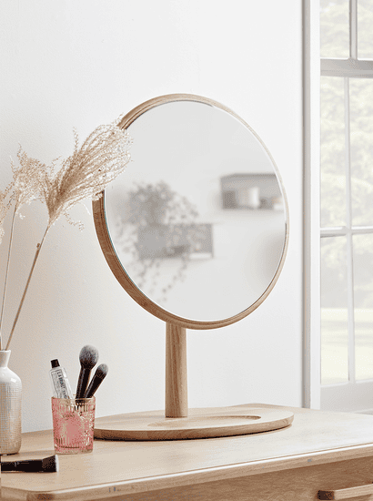 Bergen Oak Dressing Table Mirror