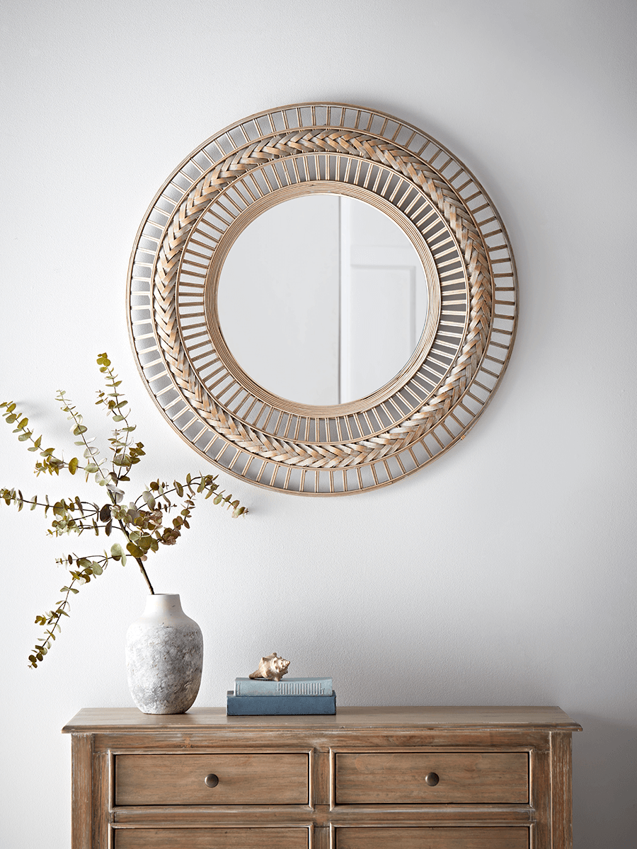 Photo of Chevron frame mirror